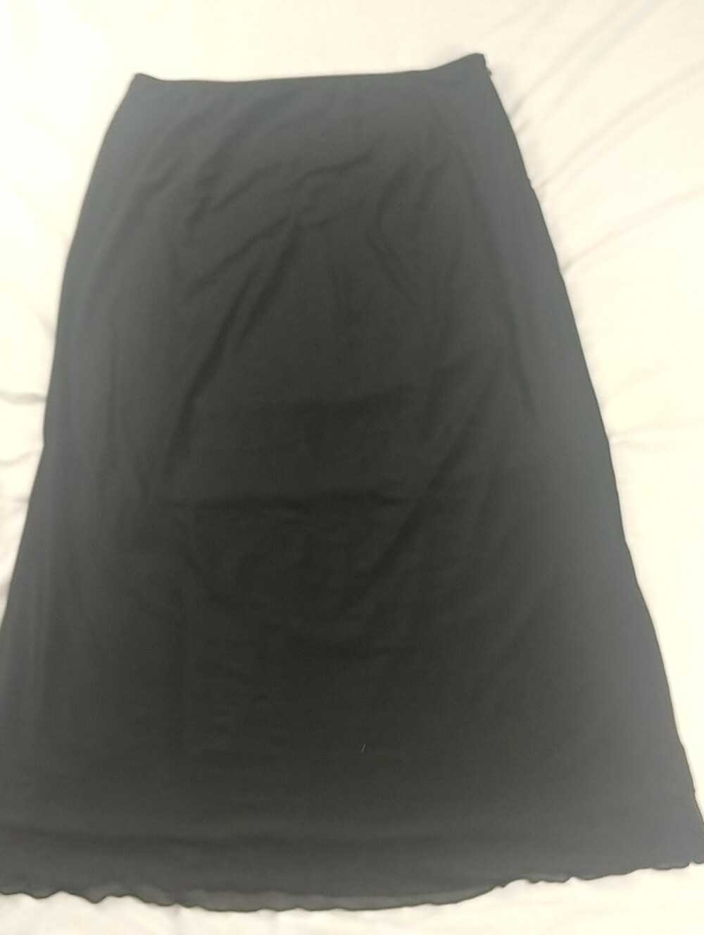 Shiney By Nature Black Maxi Skirt Womens 2XL Lined Goth Whimsy Dark Fairy Emo